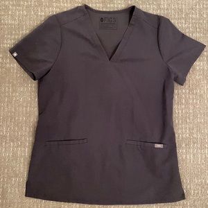 NWOT Figs Charcoal scrub set - S top, XS - bottom